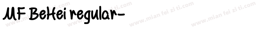 MF BeHei regular字体转换